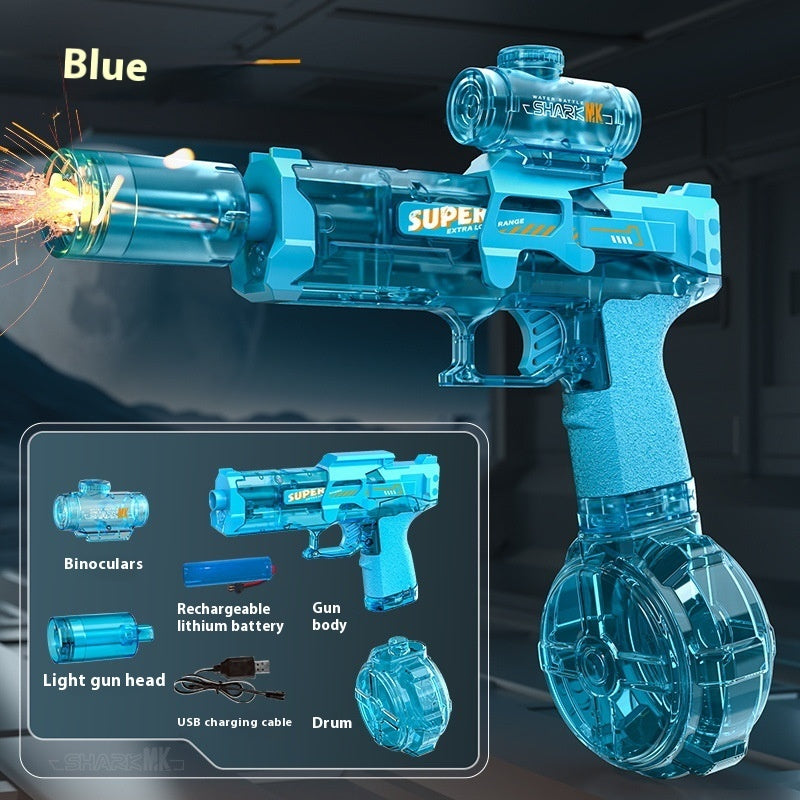 Powerful LED Water Gun – Electric Auto Spray Toy for Kids Outdoor Fun