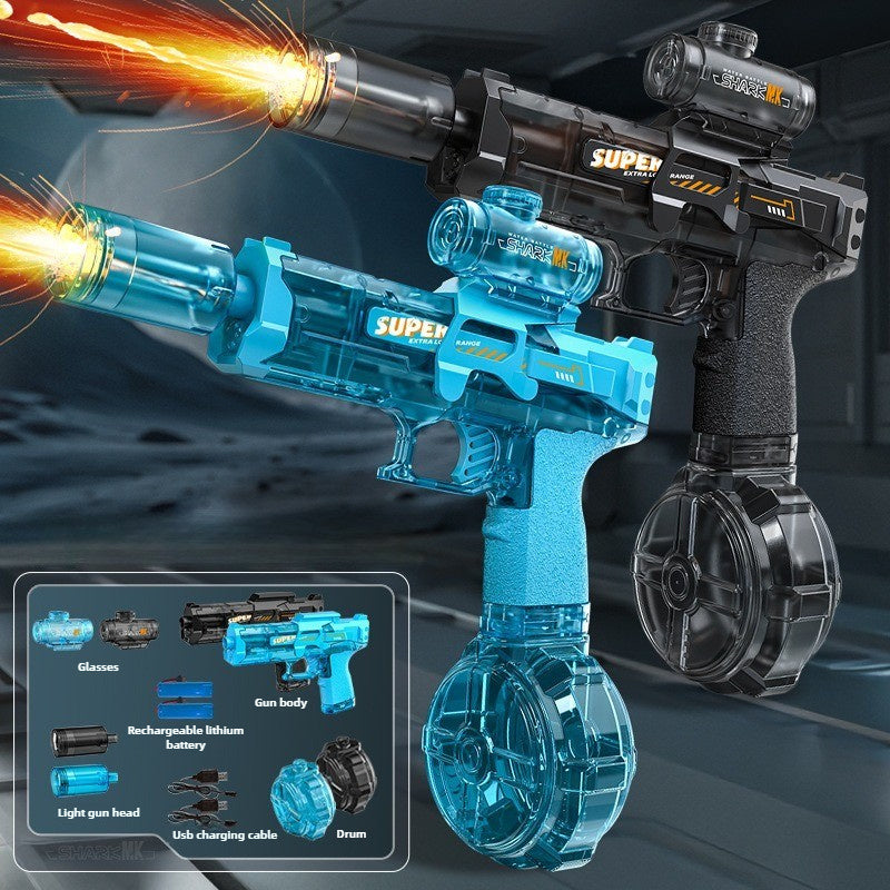 Powerful LED Water Gun – Electric Auto Spray Toy for Kids Outdoor Fun