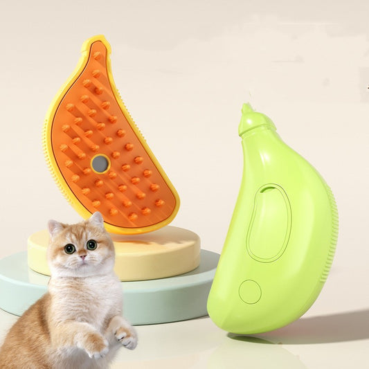 3-in-1 Pet Steam Brush Comb for Dogs & Cats – Grooming, Hair Removal, Massage